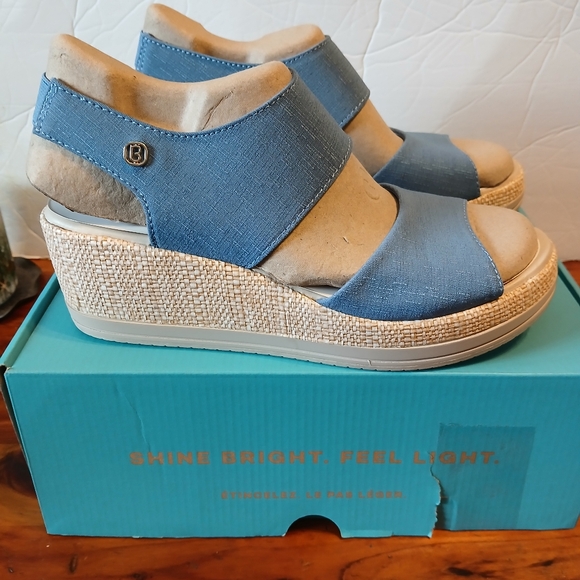 BZEES Reveal Women's Wedge Sandals Size 8.5 Medium NEW - Picture 6 of 10